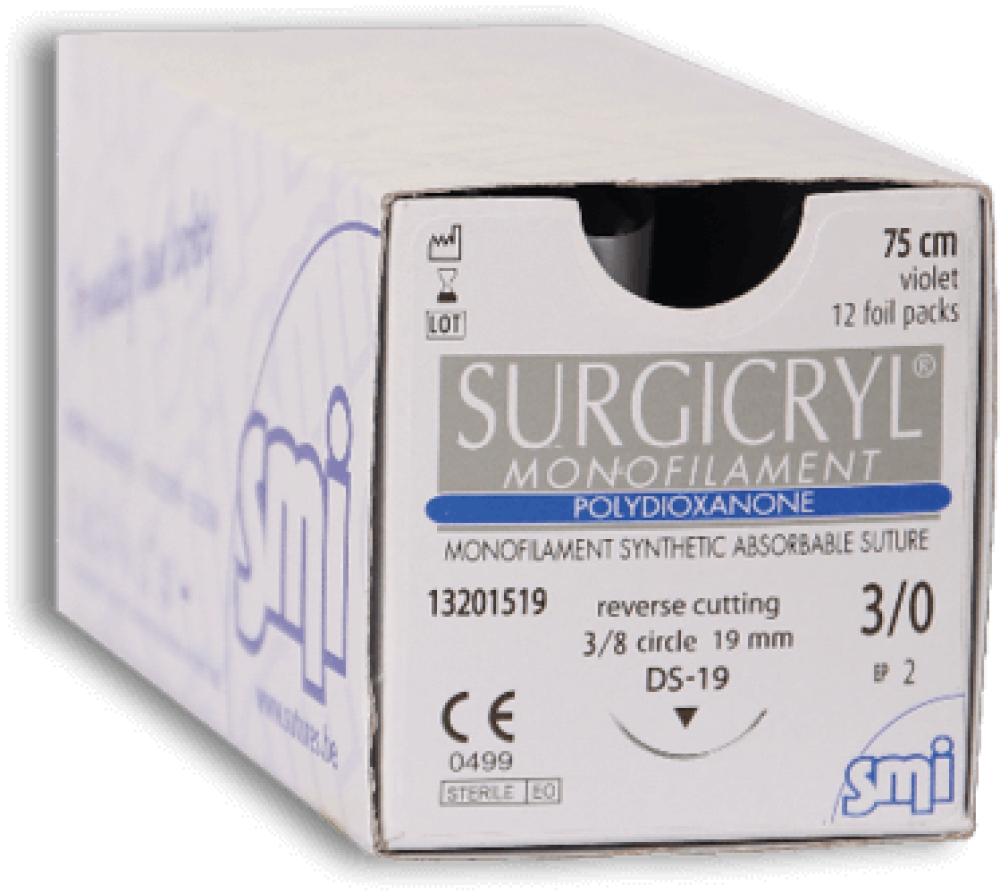 Surgicryl® Monofilament - DS - 3/8-Kreis, Dreikant